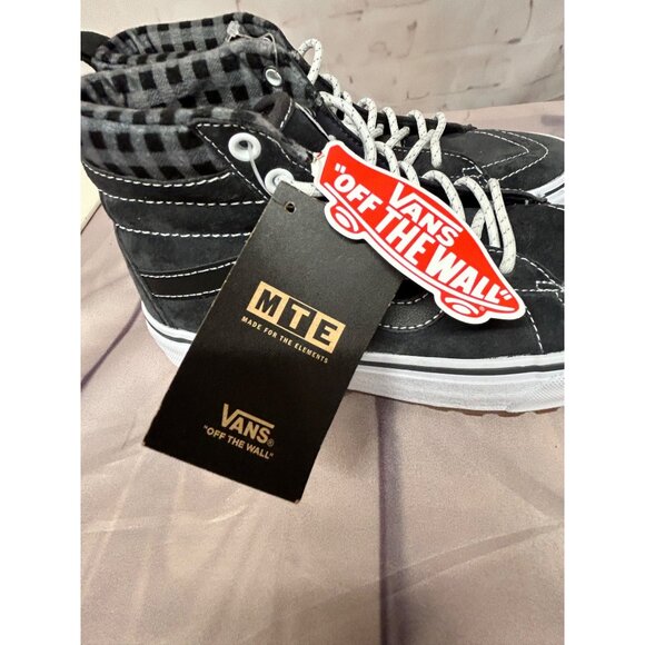 Vans Sk8 Hi MTE Sneakers Mens 5.5 Dark Gray Suede Canvas High Top Skate Shoes - Picture 5 of 14